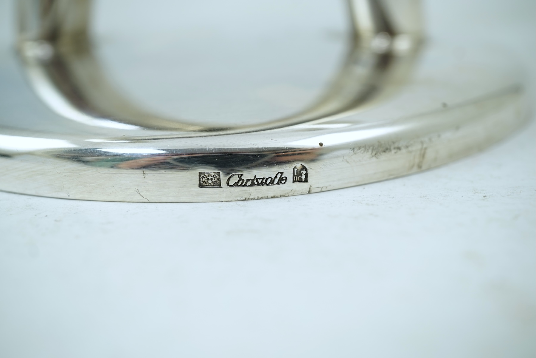 Gio Ponti (Italian, 1891-1979) for Christofle: A silver plated table candlestick